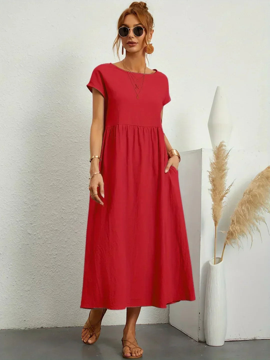 Ursina | Abito Midi Fluido-