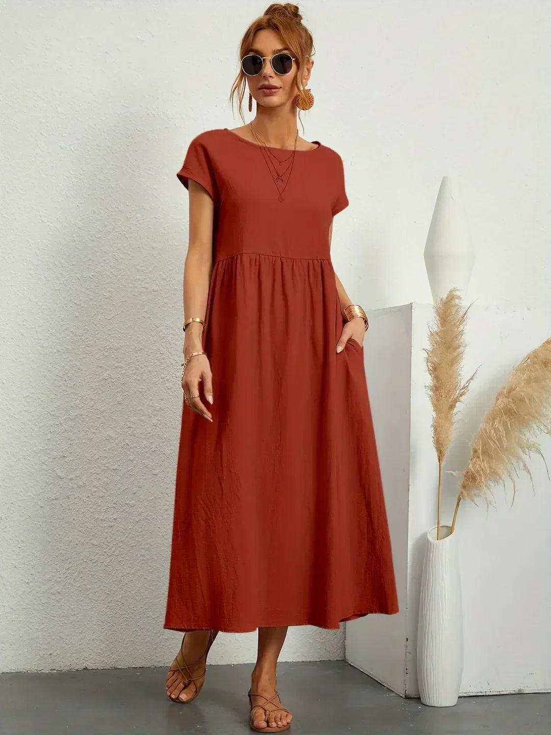 Ursina | Abito Midi Fluido-