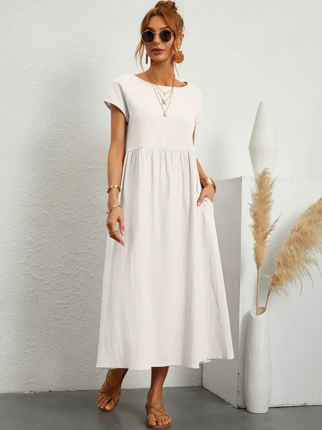 Ursina | Abito Midi Fluido-