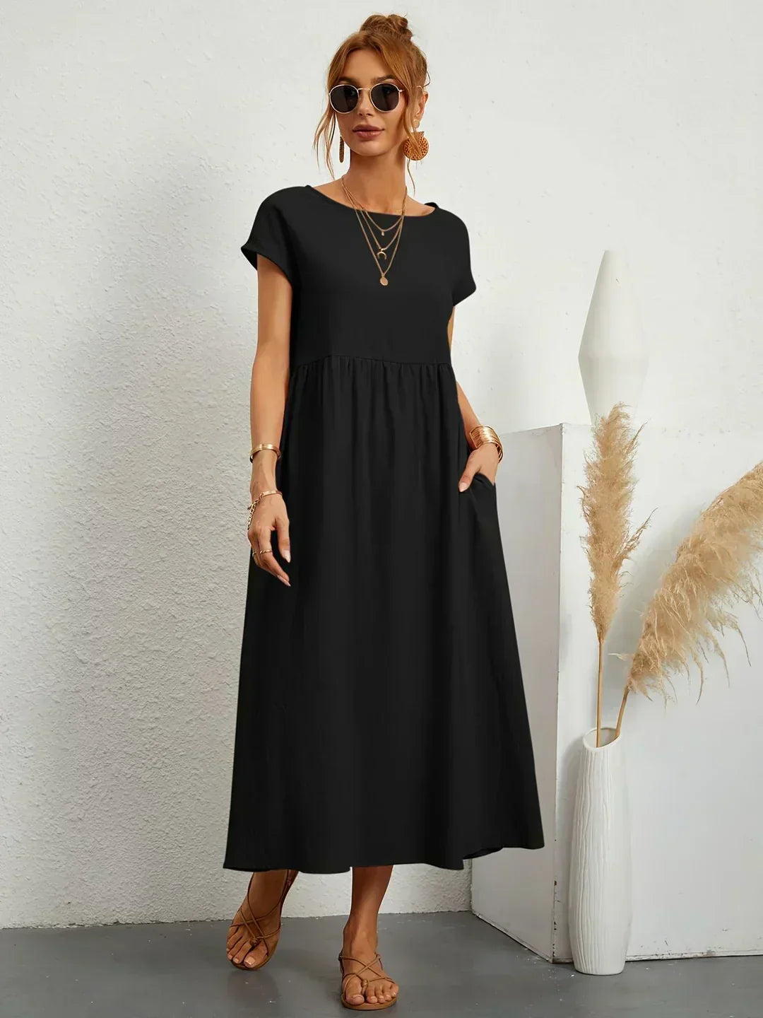 Ursina | Abito Midi Fluido-