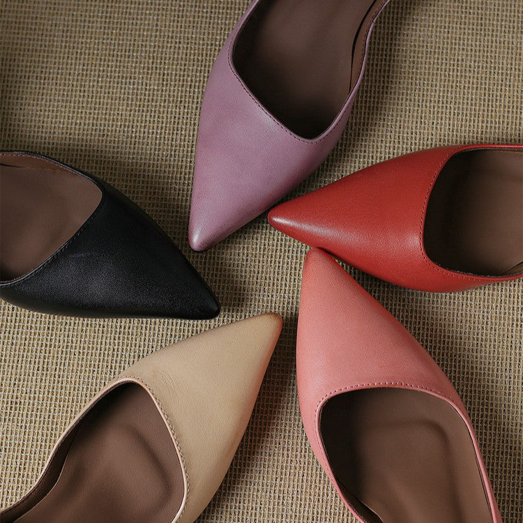 Pumps in Pelle con Tacco Kitten Orlisse