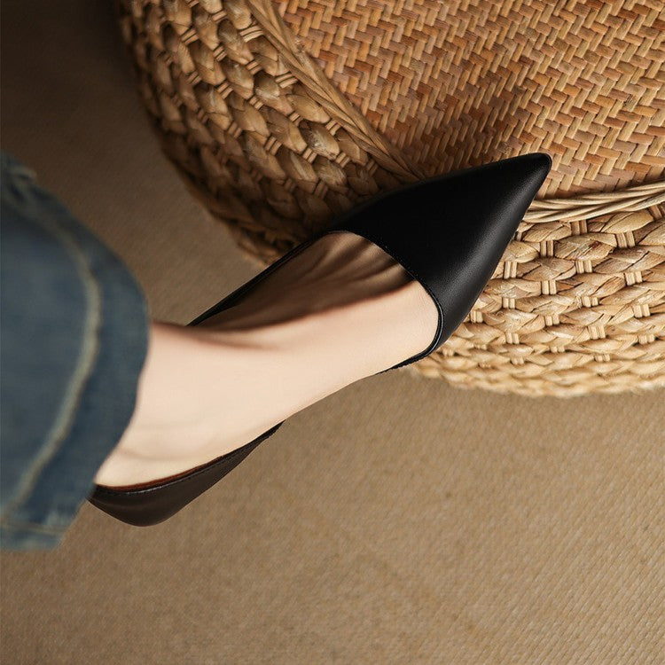 Pumps in Pelle con Tacco Kitten Orlisse