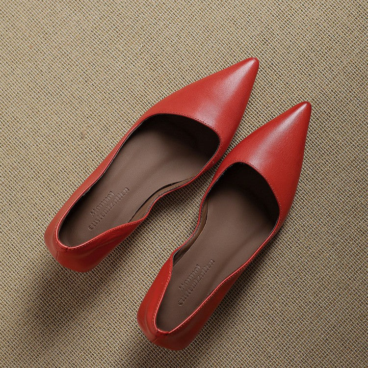Pumps in Pelle con Tacco Kitten Orlisse