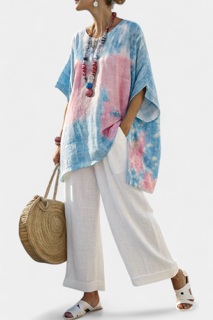 Vantrel | Comfortable Relaxed Top &amp; Striped Bamboo Pants