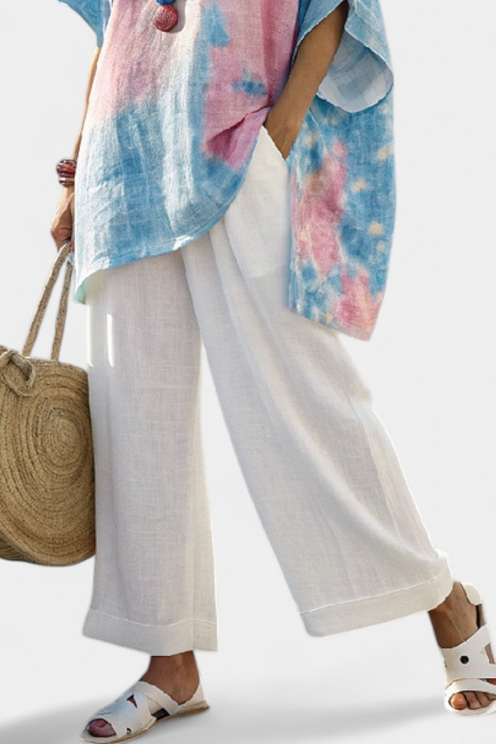 Vantrel | Comfortable Relaxed Top &amp; Striped Bamboo Pants