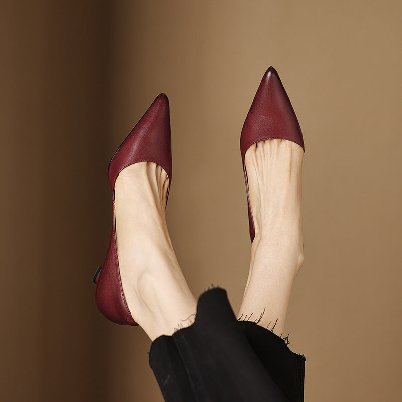 Ceyra Décolleté in Pelle