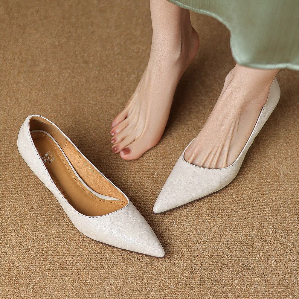 Cymara Scarpe con Tacco in Pelle