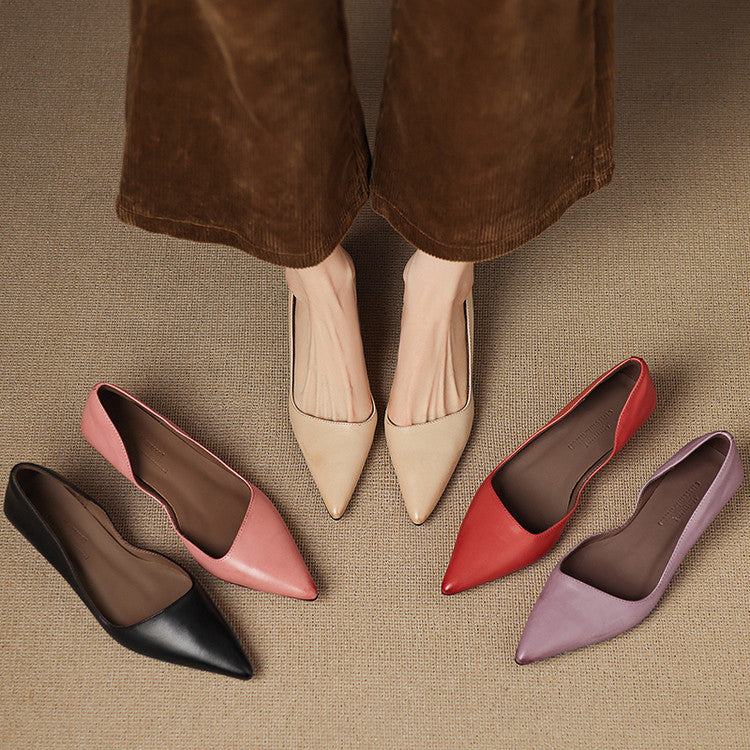 Pumps in Pelle con Tacco Kitten Orlisse