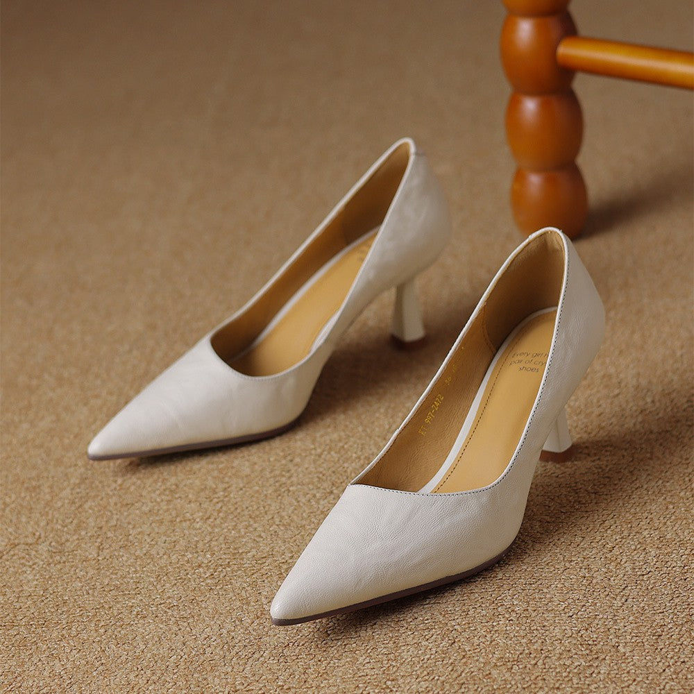 Cymara Scarpe con Tacco in Pelle