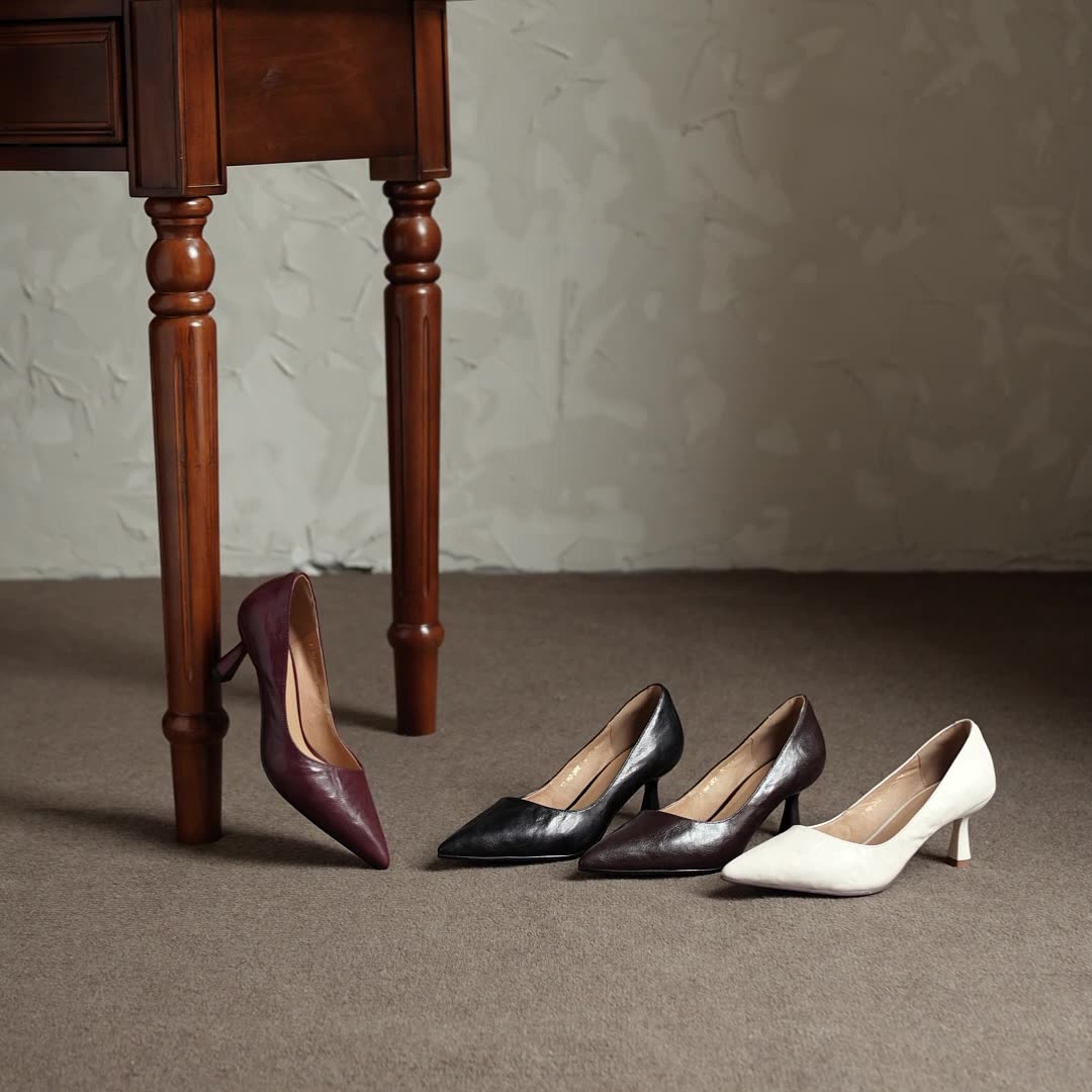 Cymara Scarpe con Tacco in Pelle
