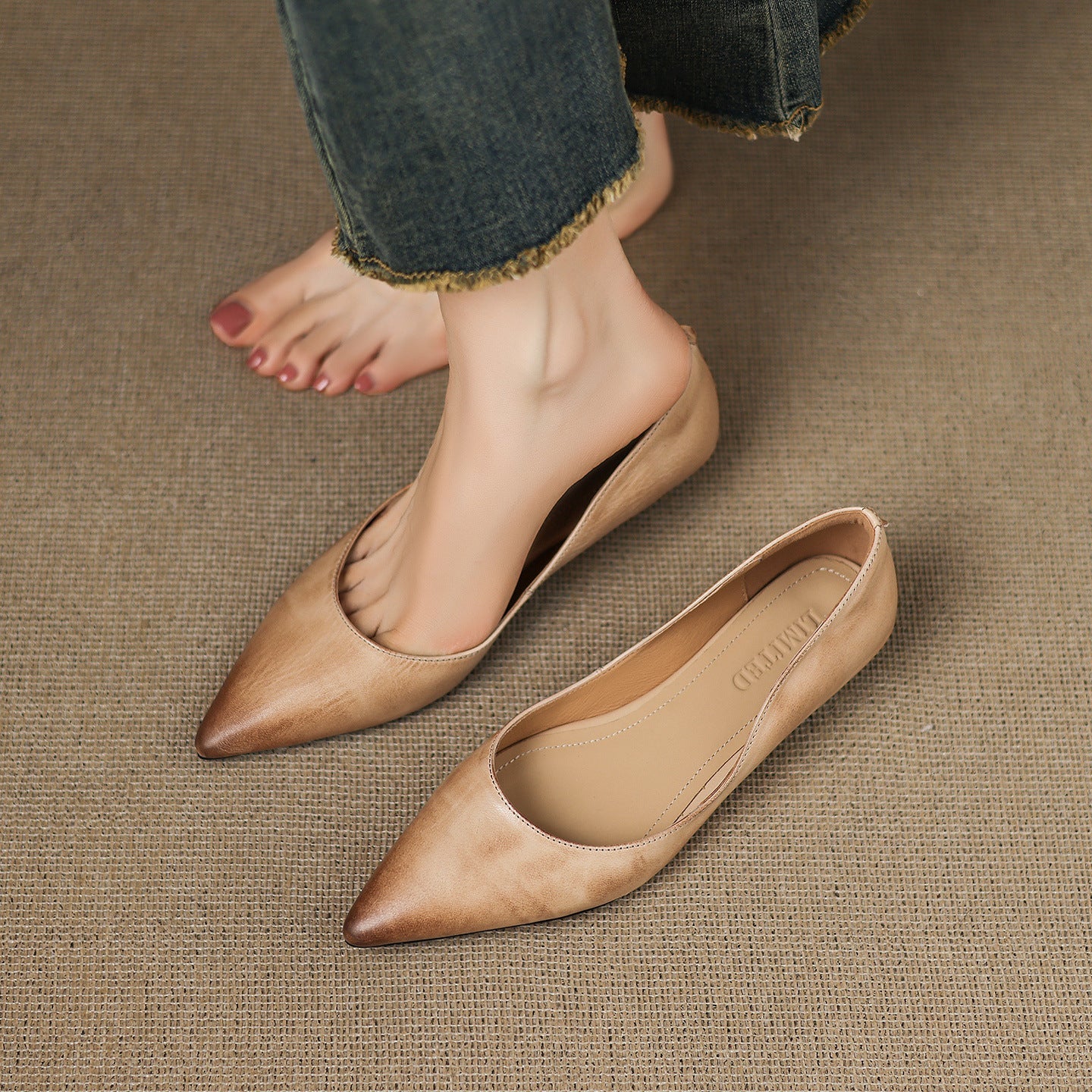 Pantofole in Vera Pelle Arla