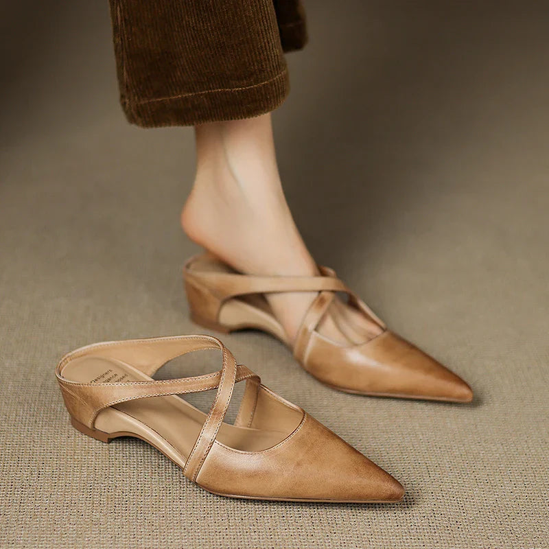 Mule in Vera Pelle Aluna