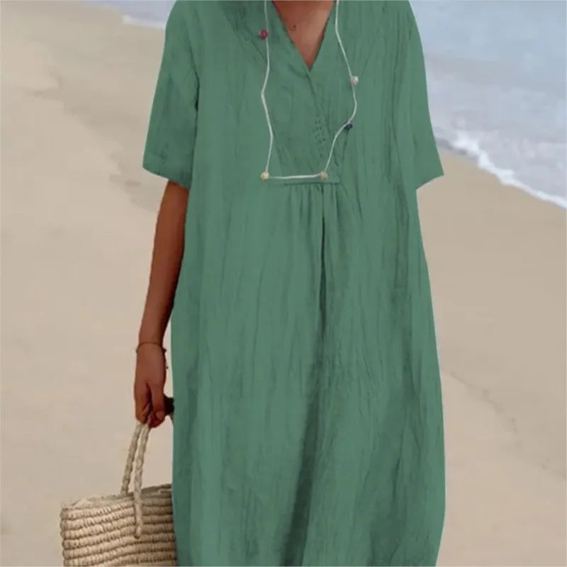 Silvana | Vestito Maxi Testurizzato e Rilassato -
