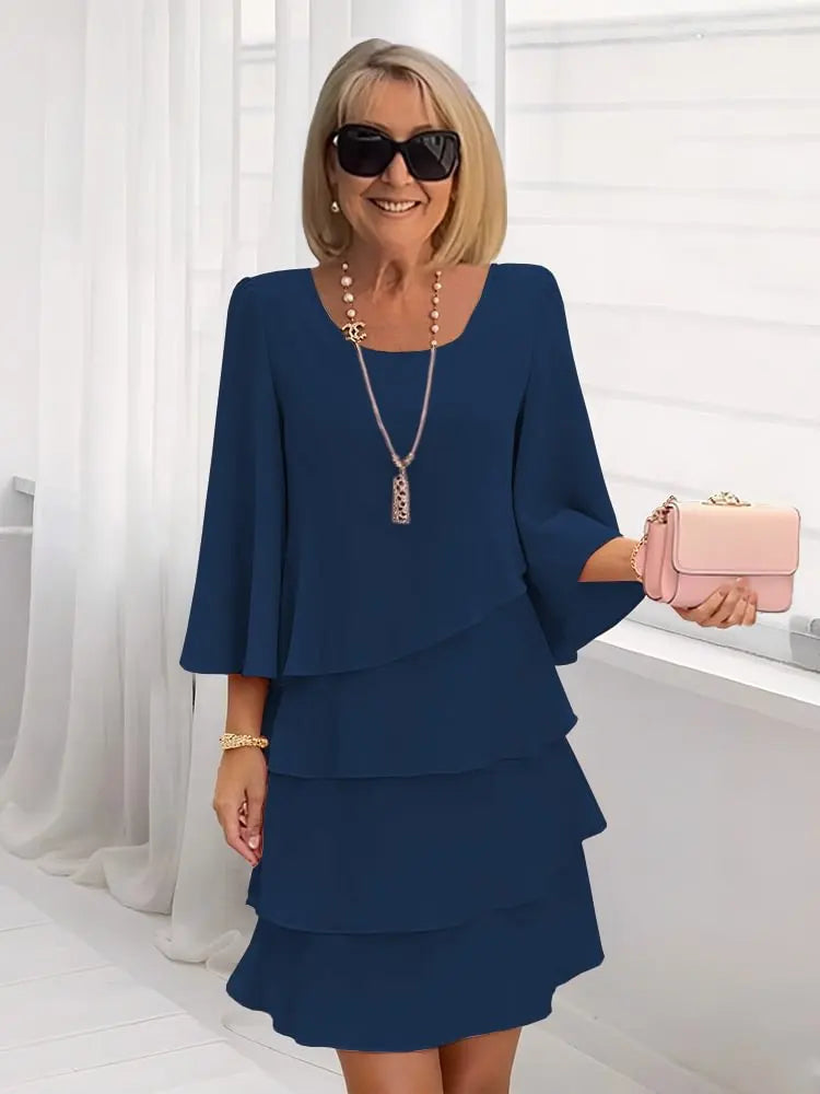 Catherine | Abito Elegante con Volant in 7 colori