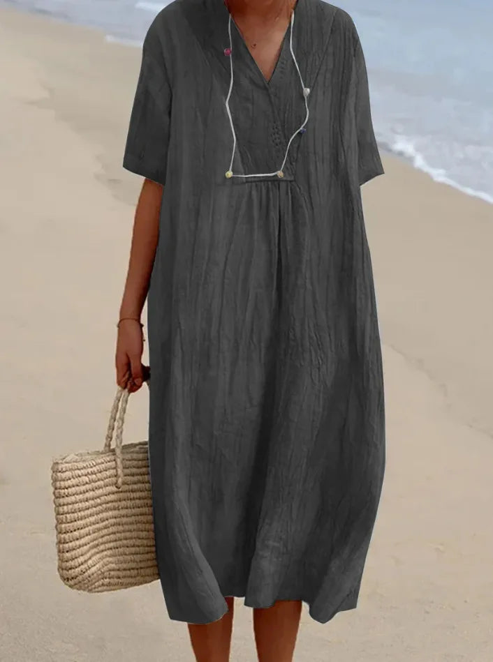 Silvana | Vestito Maxi Testurizzato e Rilassato -