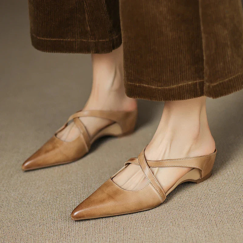 Mule in Vera Pelle Aluna