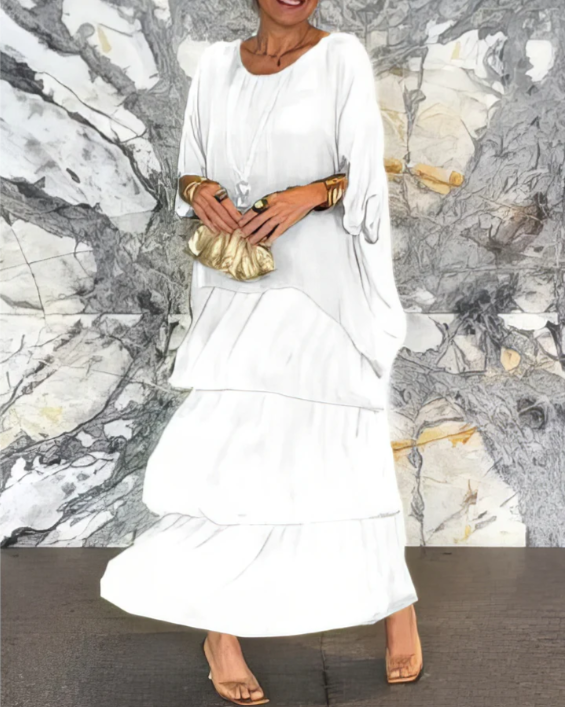 Lara | Abito Maxi Fluttuante Elegante