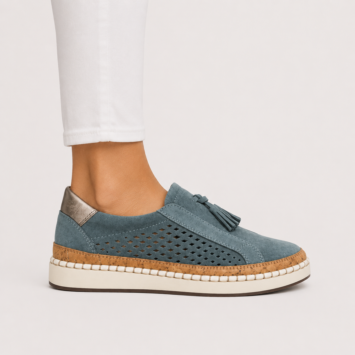 Women's lightweight slip-on loafers shown in multiple colors for everyday wear