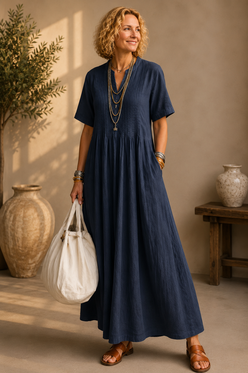 Nathalia™ | Abito Elegante Plissettato