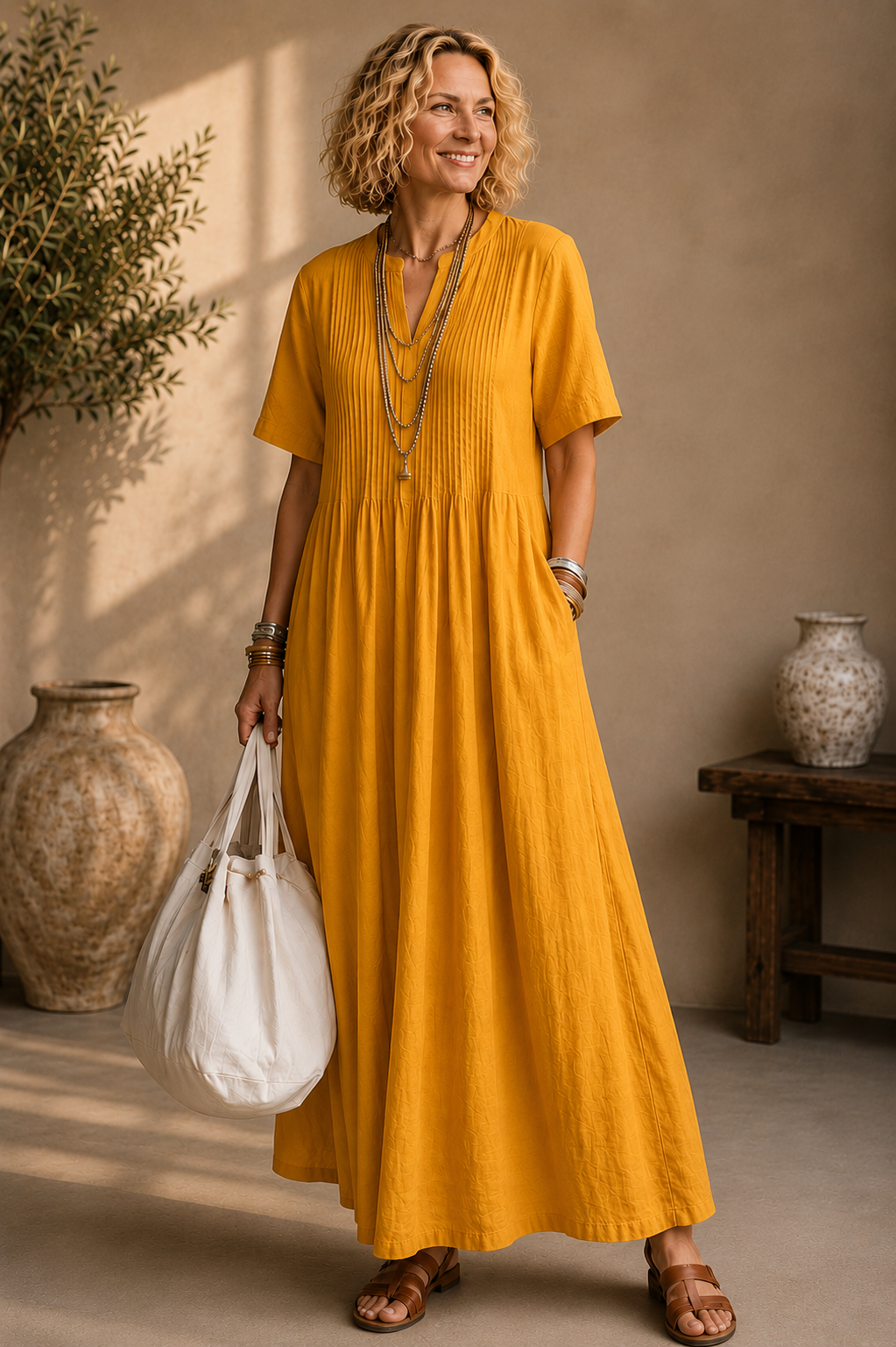 Nathalia™ | Abito Elegante Plissettato