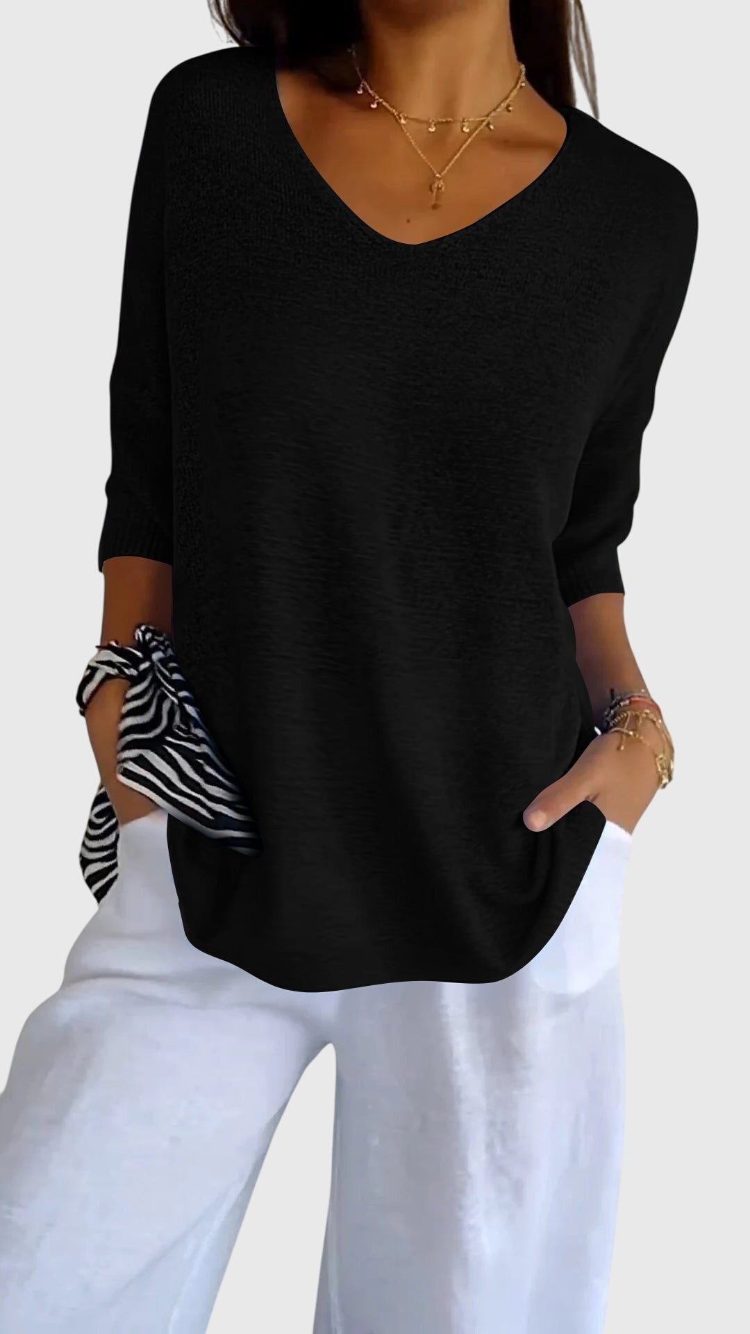 Lily | Elegant V-Neck Top