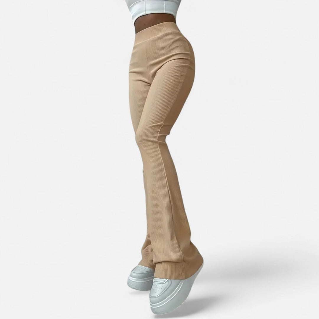 Valmonti high-waist ribbed slim leggings in a slim, flattering fit