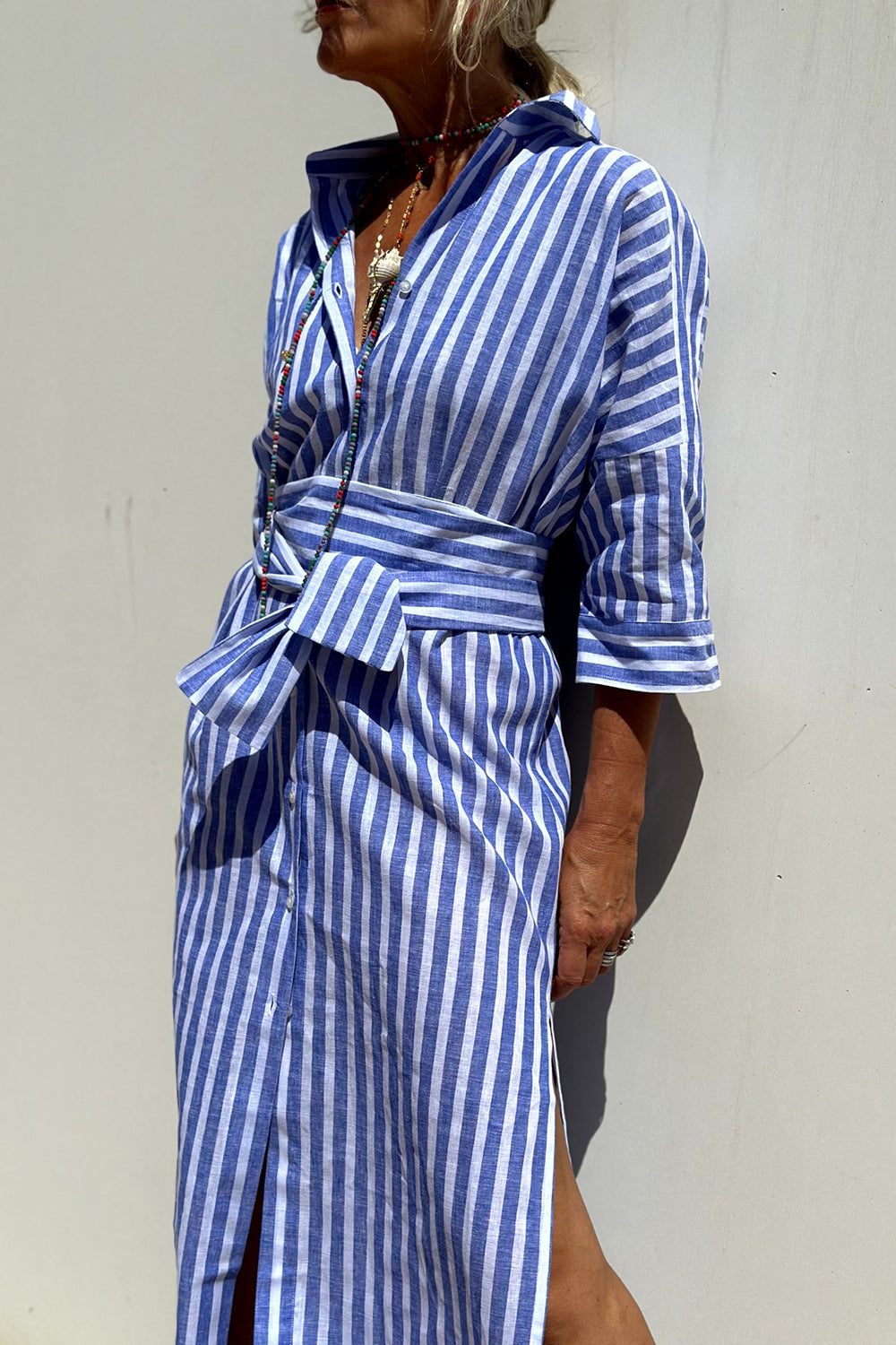 Corinne | Maxi Camicia a Righe Classica