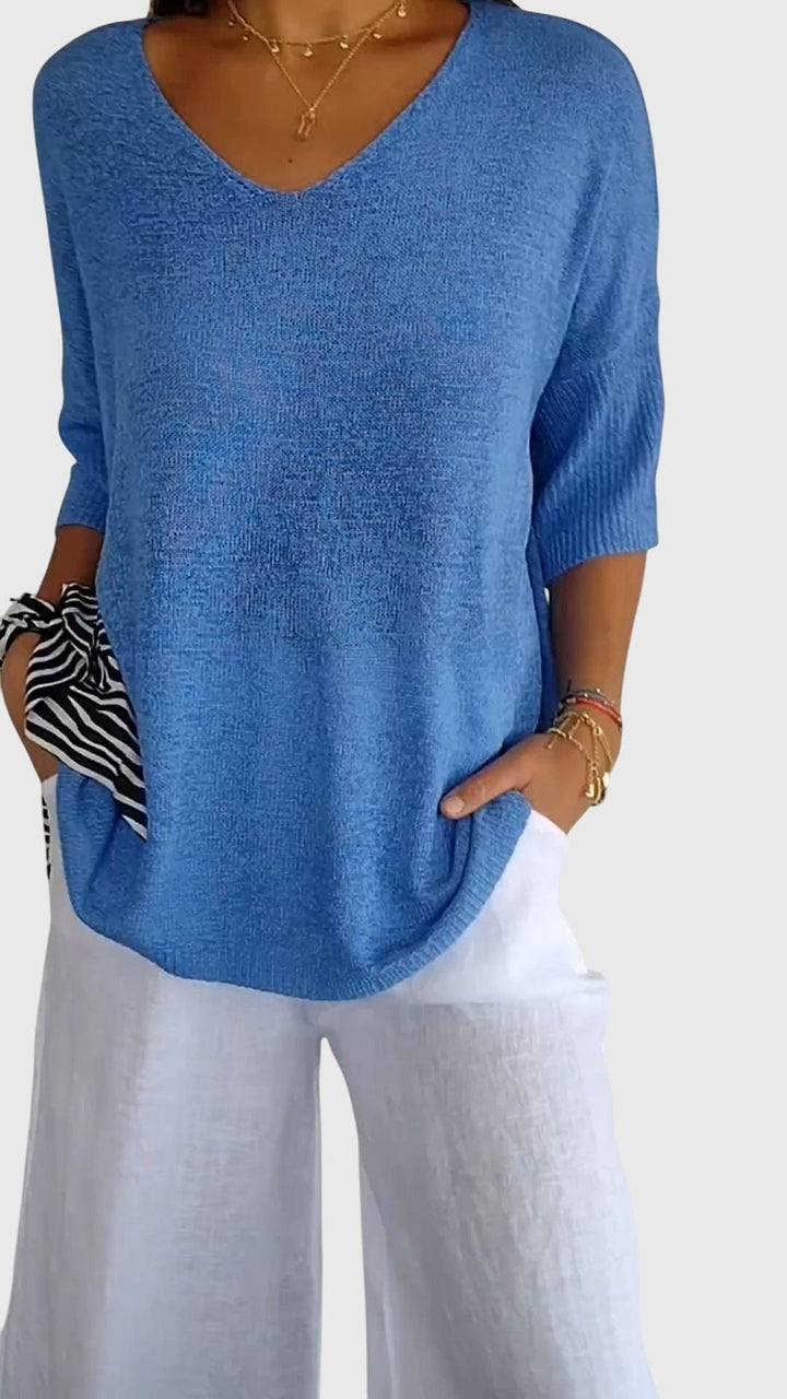 Lily | Elegant V-Neck Top