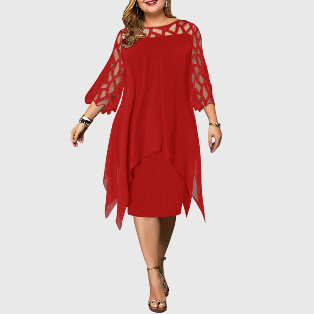 Juliana | Abito Chic Taglie Forti L-6XL