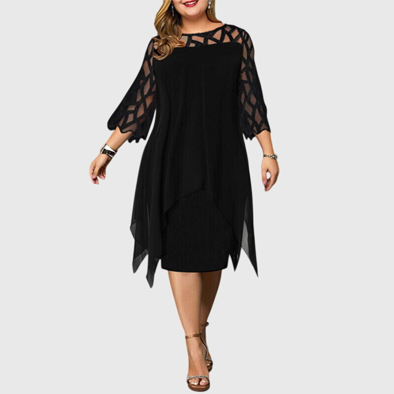 Juliana | Abito Chic Taglie Forti L-6XL