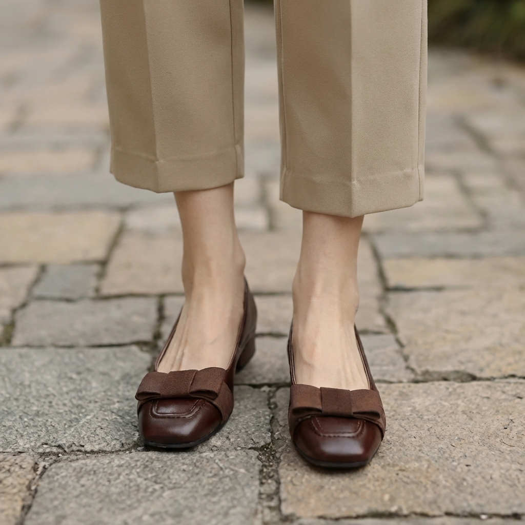 Ballerine in Pelle con Fiocco Camille