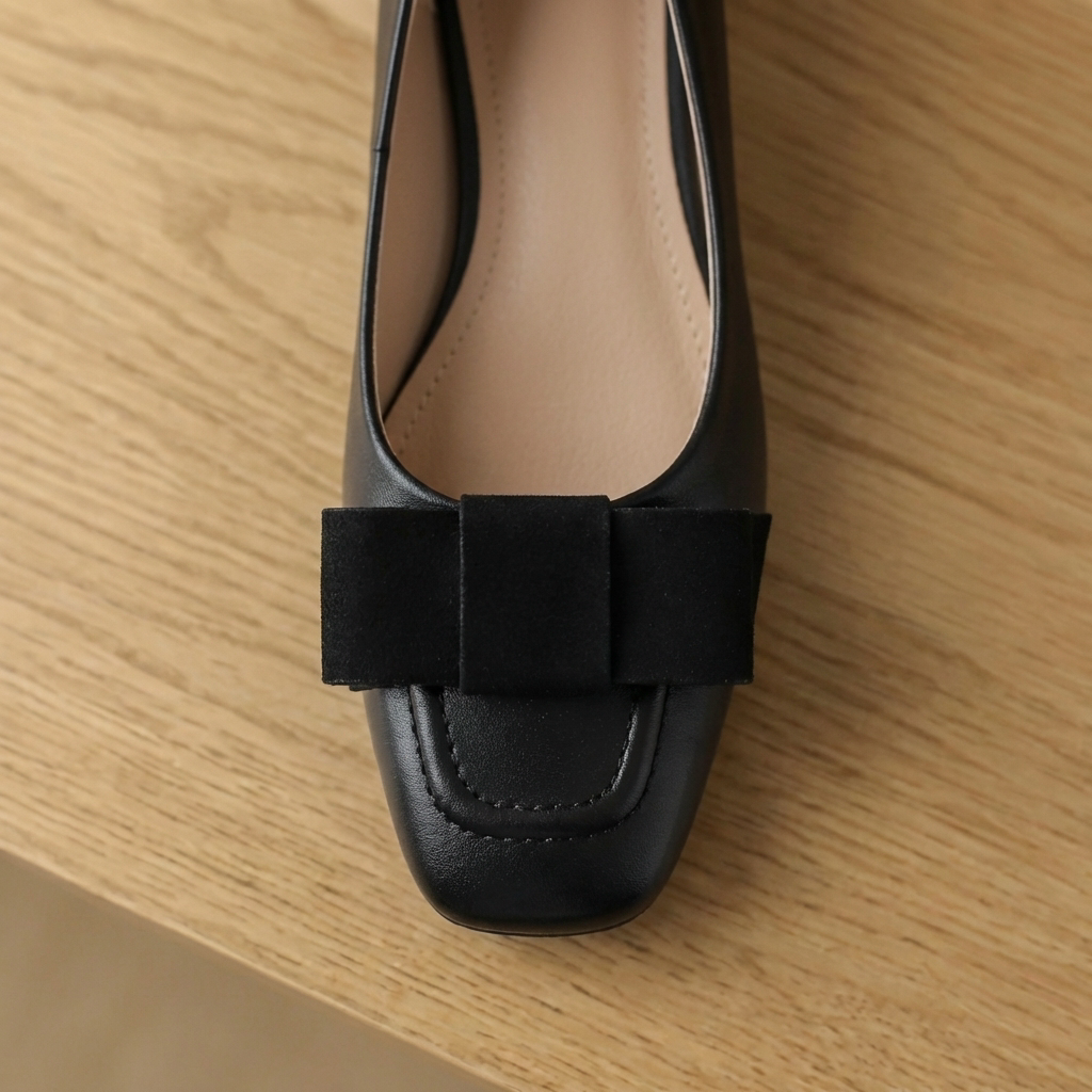 Ballerine in Pelle con Fiocco Camille