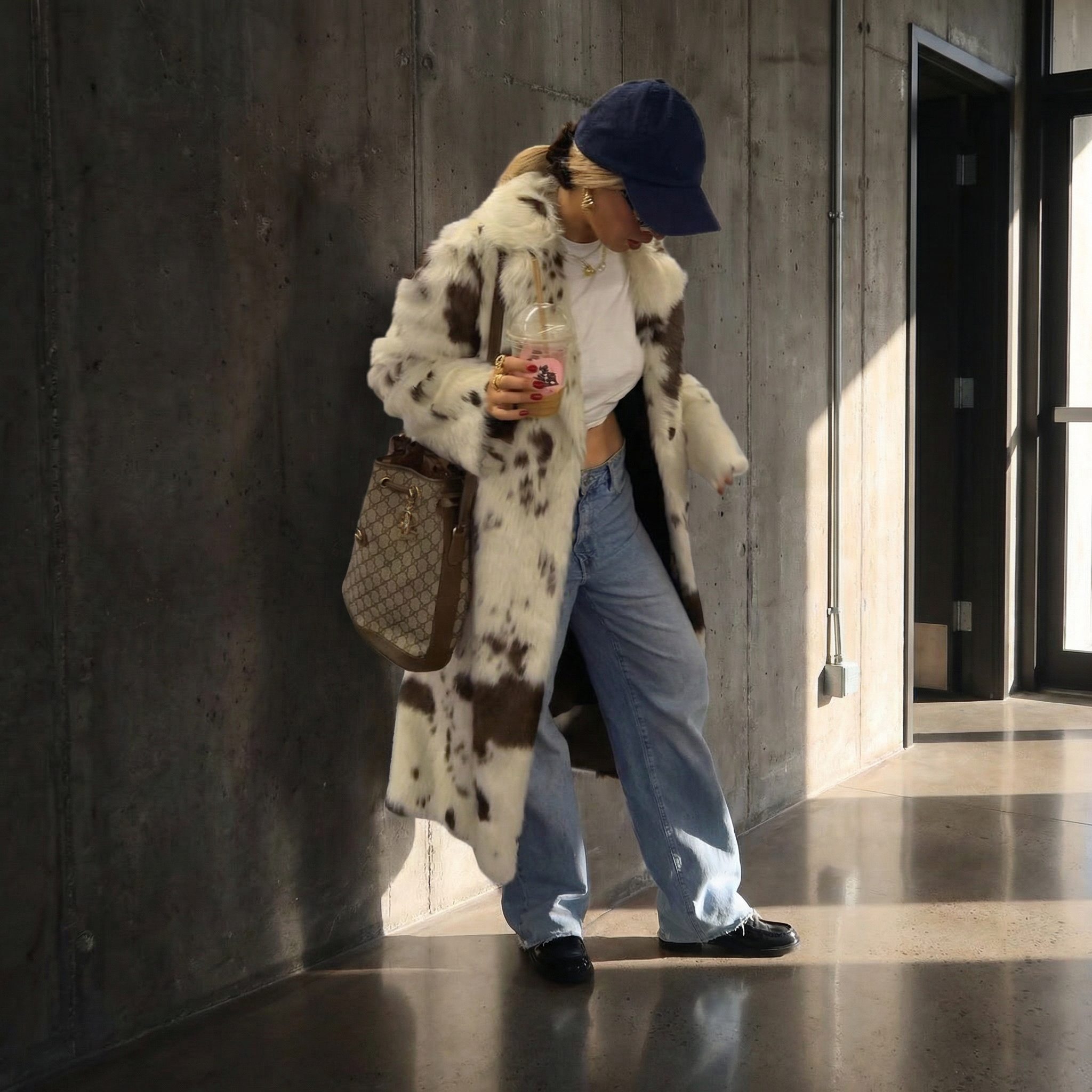 KIM'S | WOMEN'S COAT | PRINTED | OPEN FRONT