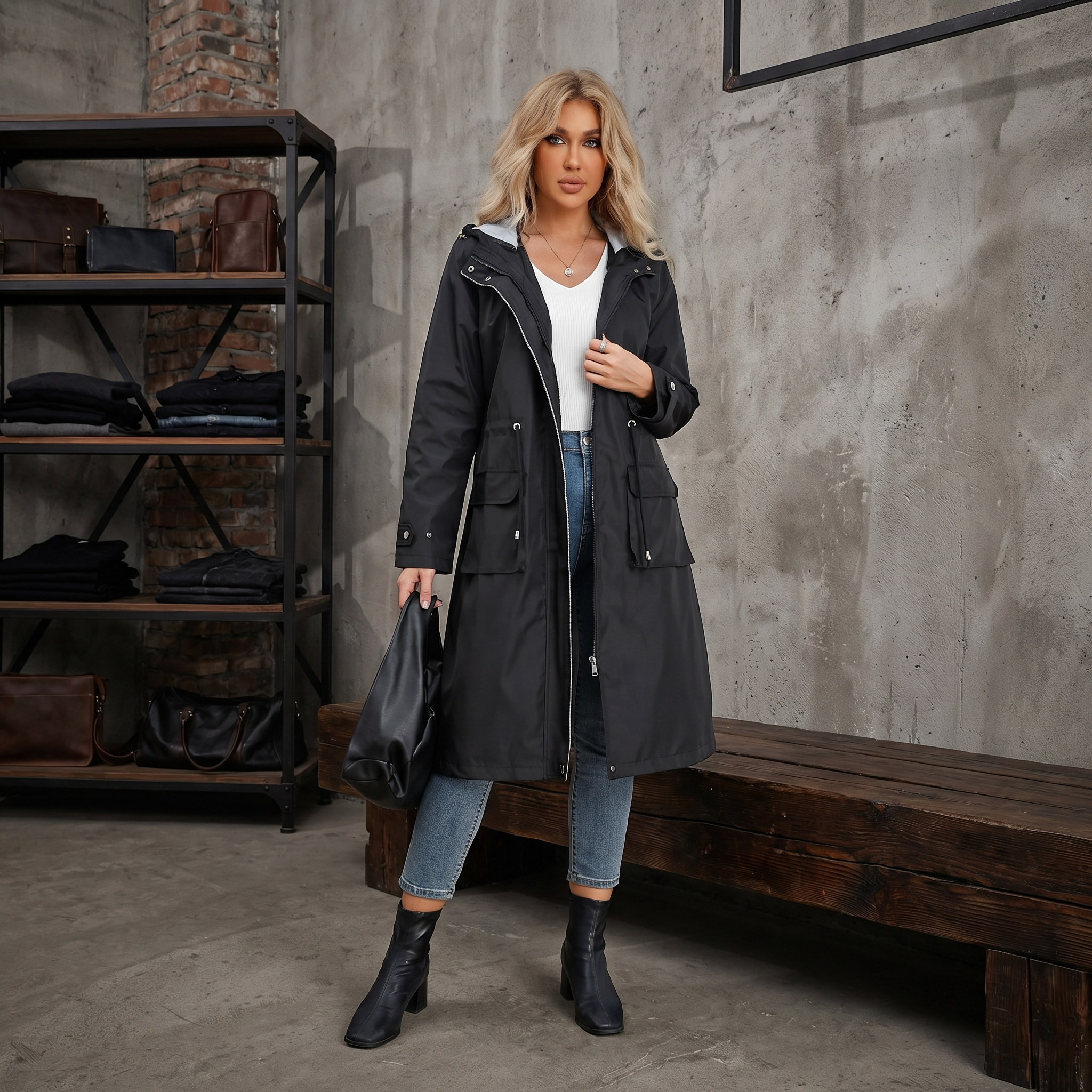 KIM'S | WOMEN'S COAT | LONGLINE | ADJUSTABLE