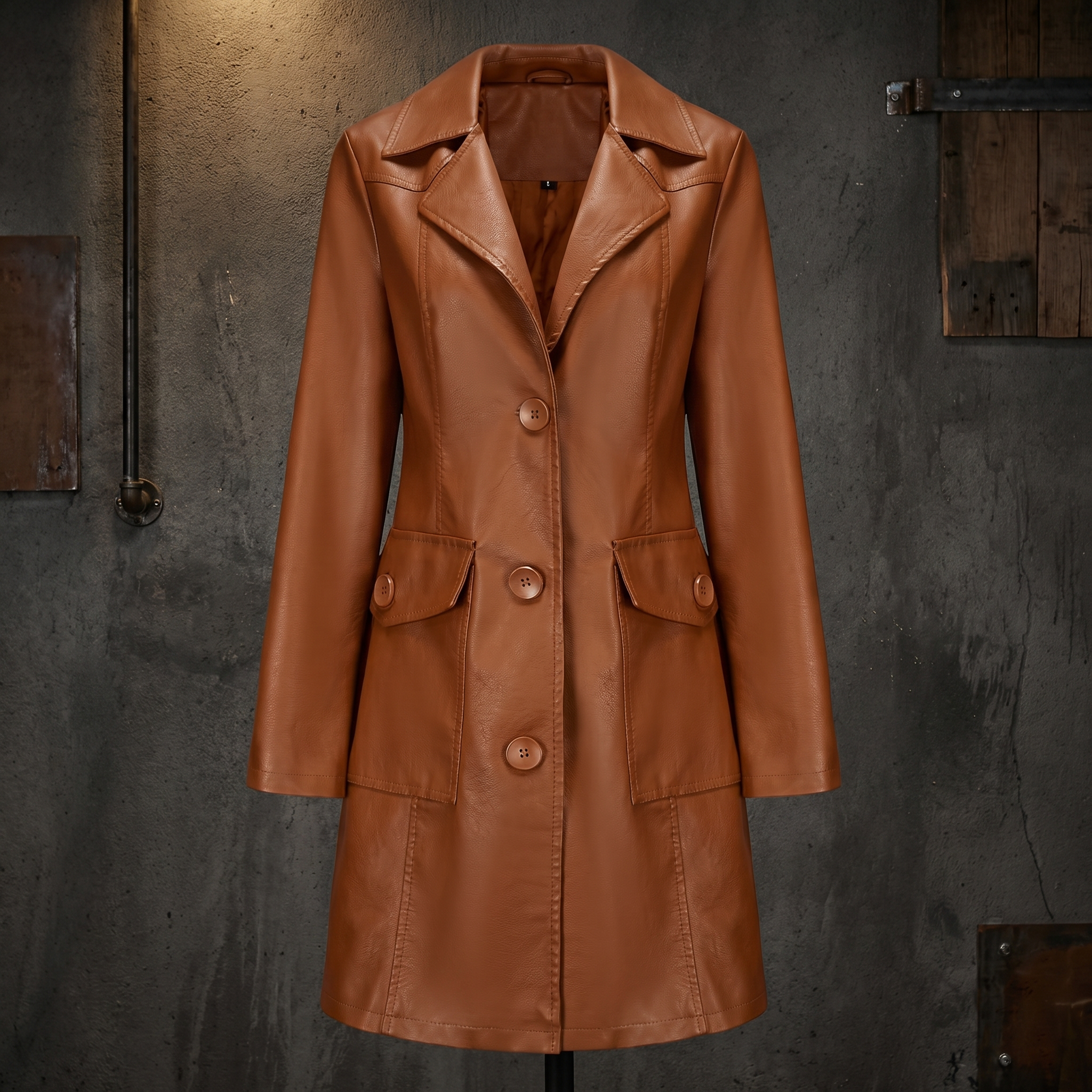 KIM'S | WOMEN'S TRENCH COAT | LONGLINE | BUTTON FRONT