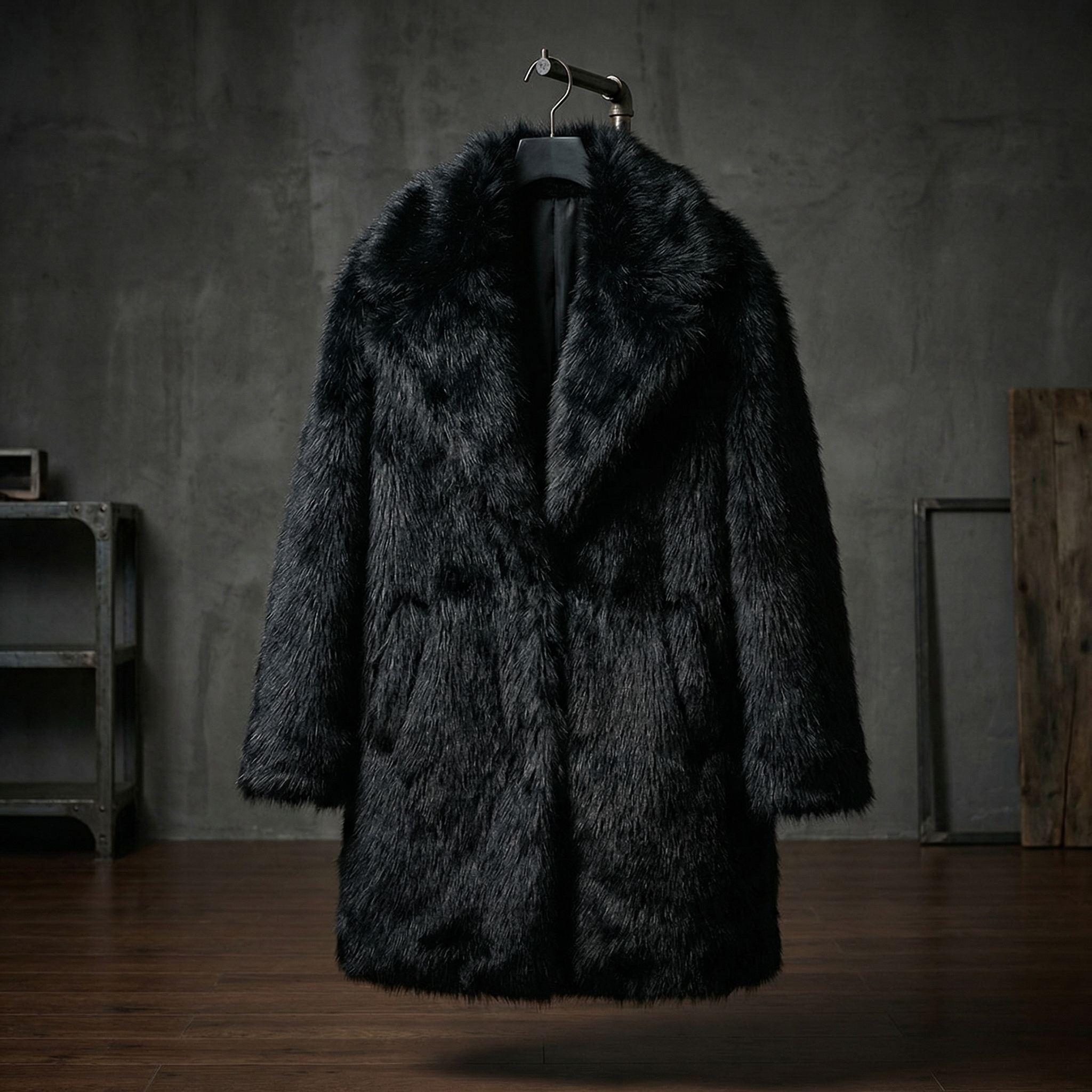 KIM'S | WOMEN'S COAT | FAUX FUR | OPEN FRONT