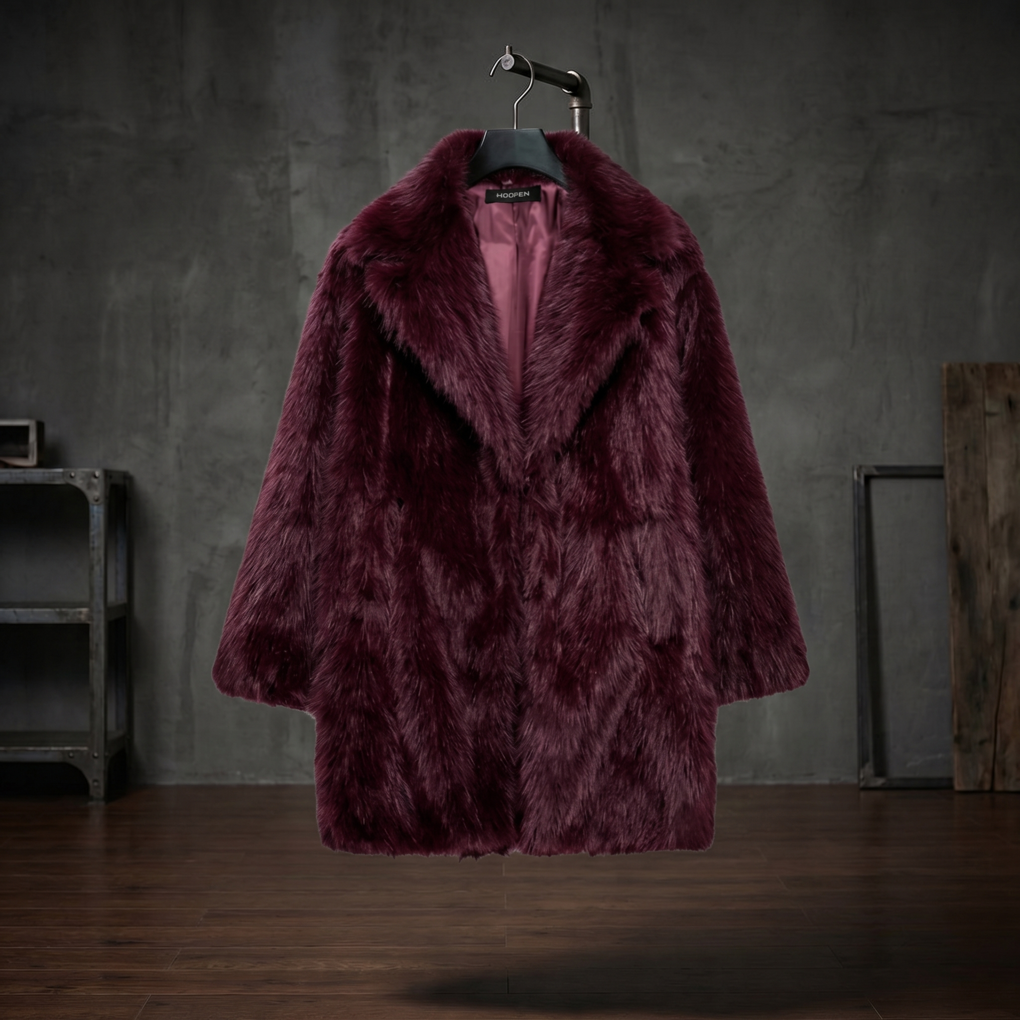 KIM'S | WOMEN'S COAT | FAUX FUR | OPEN FRONT