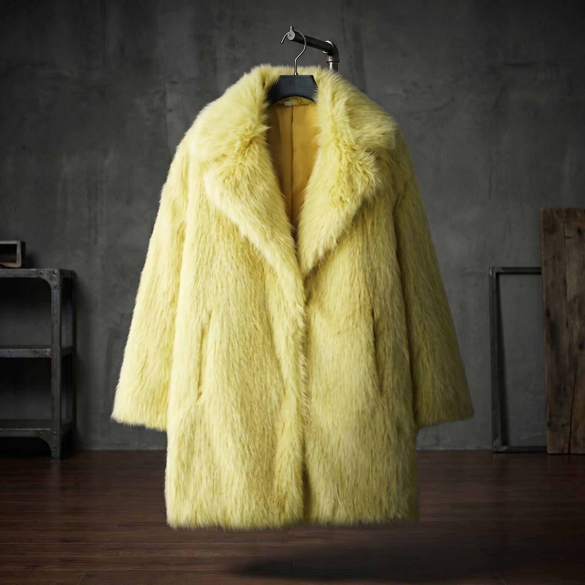 KIM'S | WOMEN'S COAT | FAUX FUR | OPEN FRONT