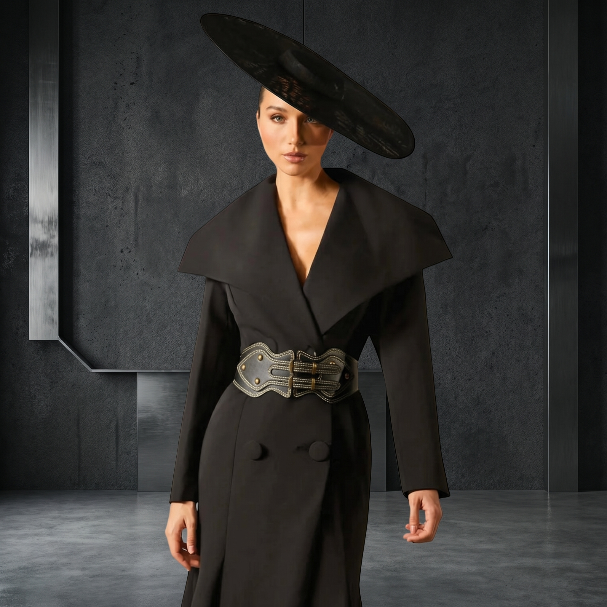 KIM'S | WOMEN'S COAT | LONGLINE | WIDE LAPEL