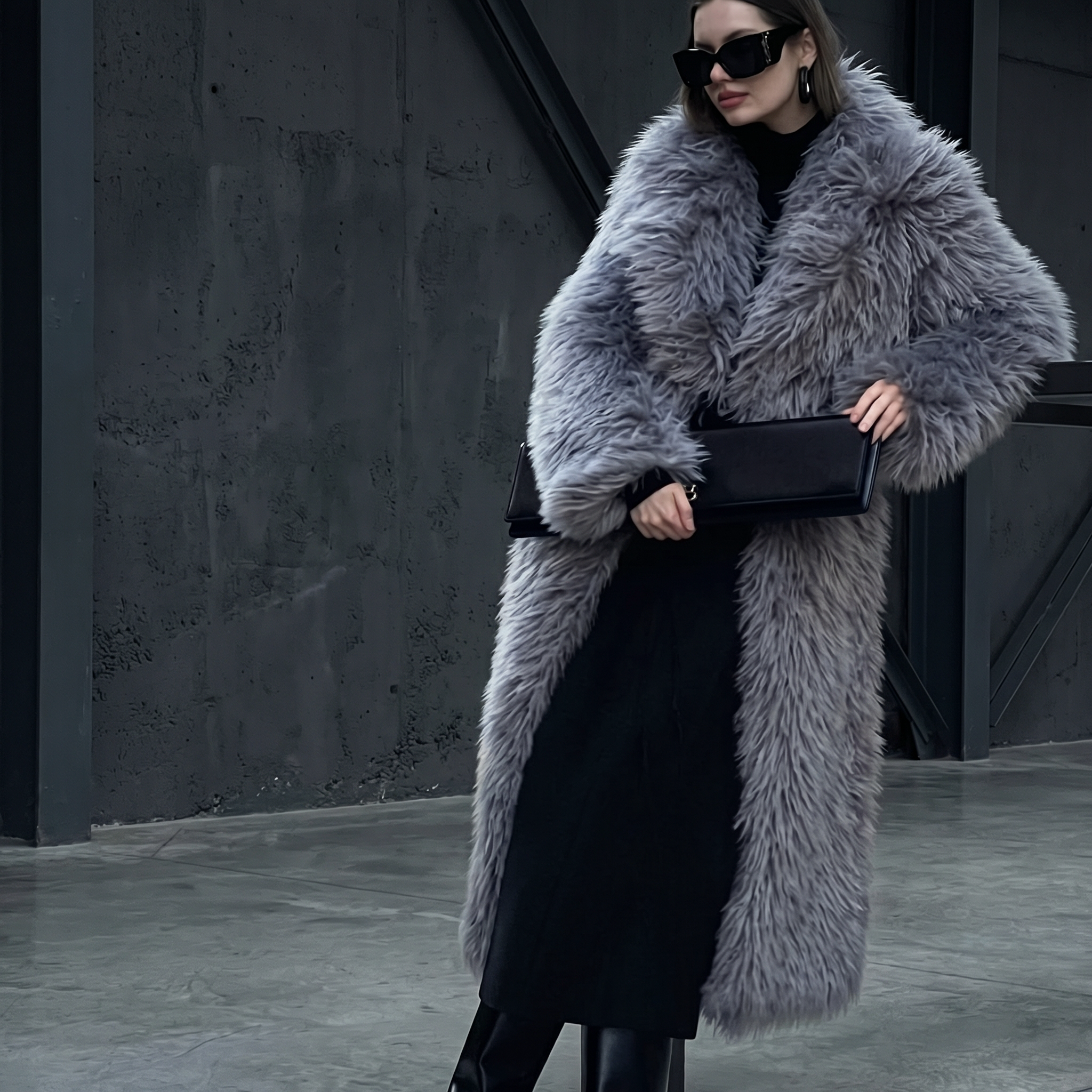 KIM'S | WOMEN'S COAT | MAXI | FAUX FUR