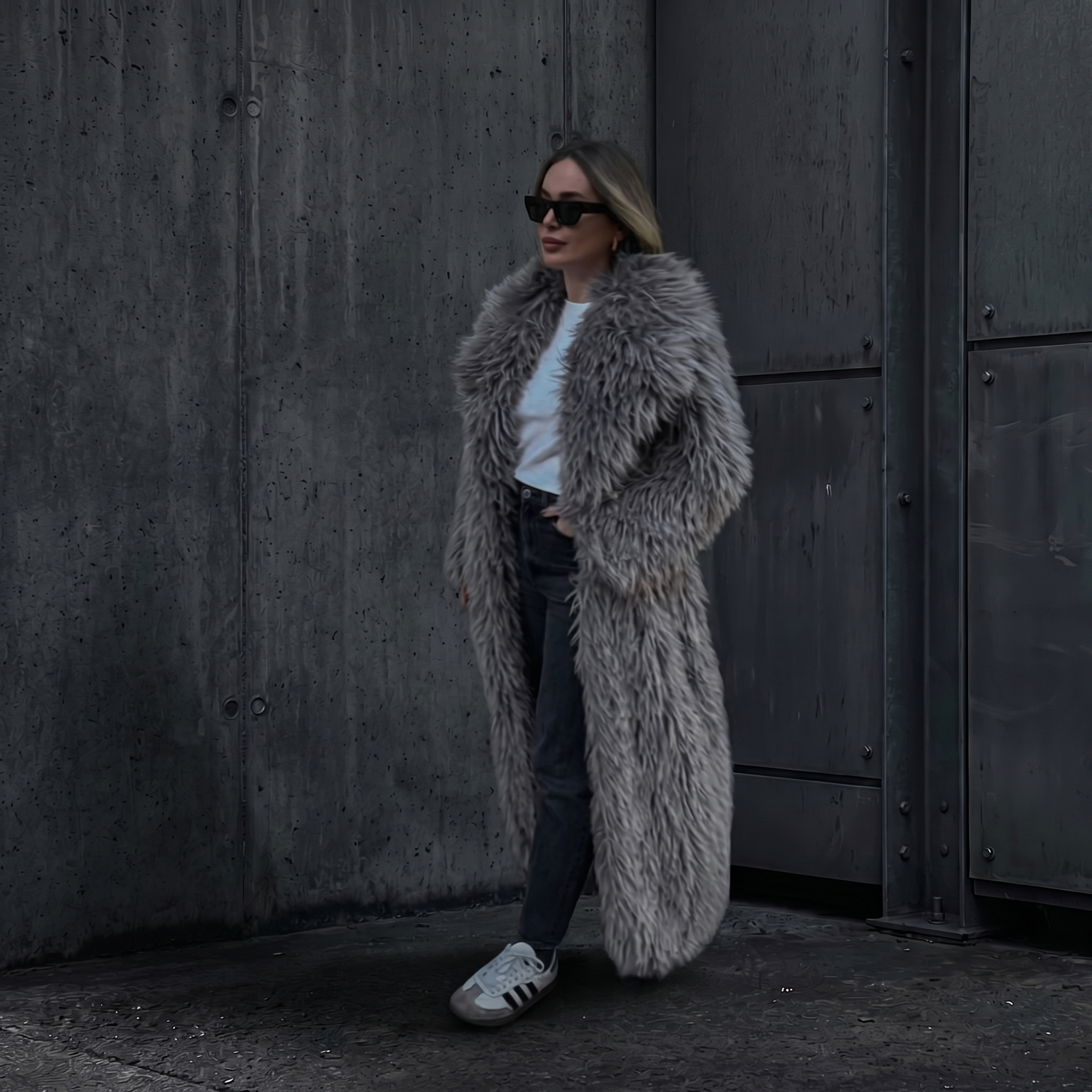KIM'S | WOMEN'S COAT | MAXI | FAUX FUR