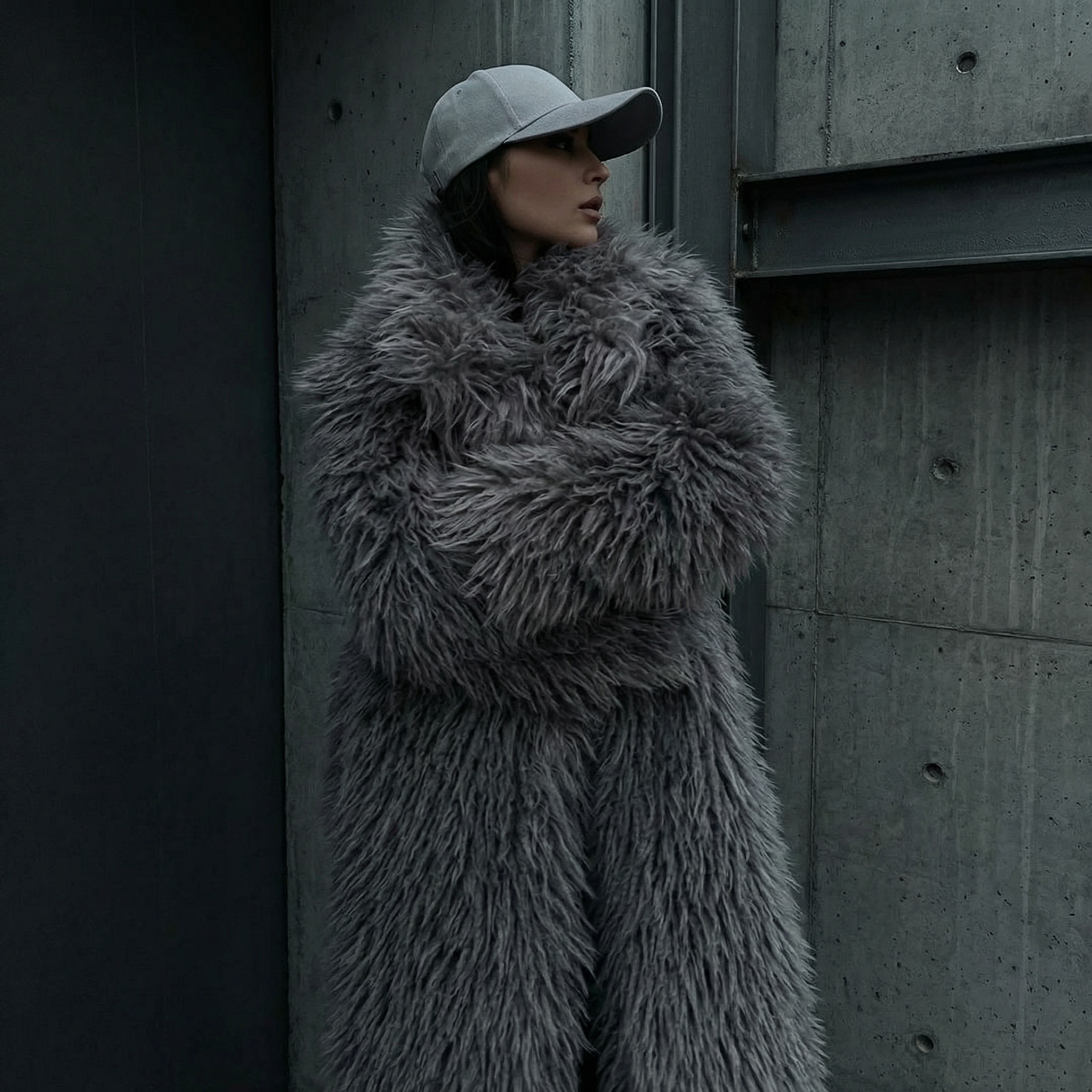 KIM'S | WOMEN'S COAT | MAXI | FAUX FUR