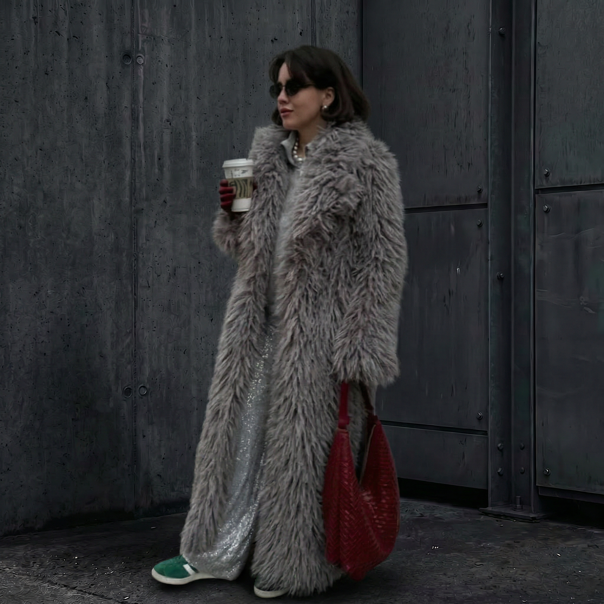 KIM'S | WOMEN'S COAT | MAXI | FAUX FUR
