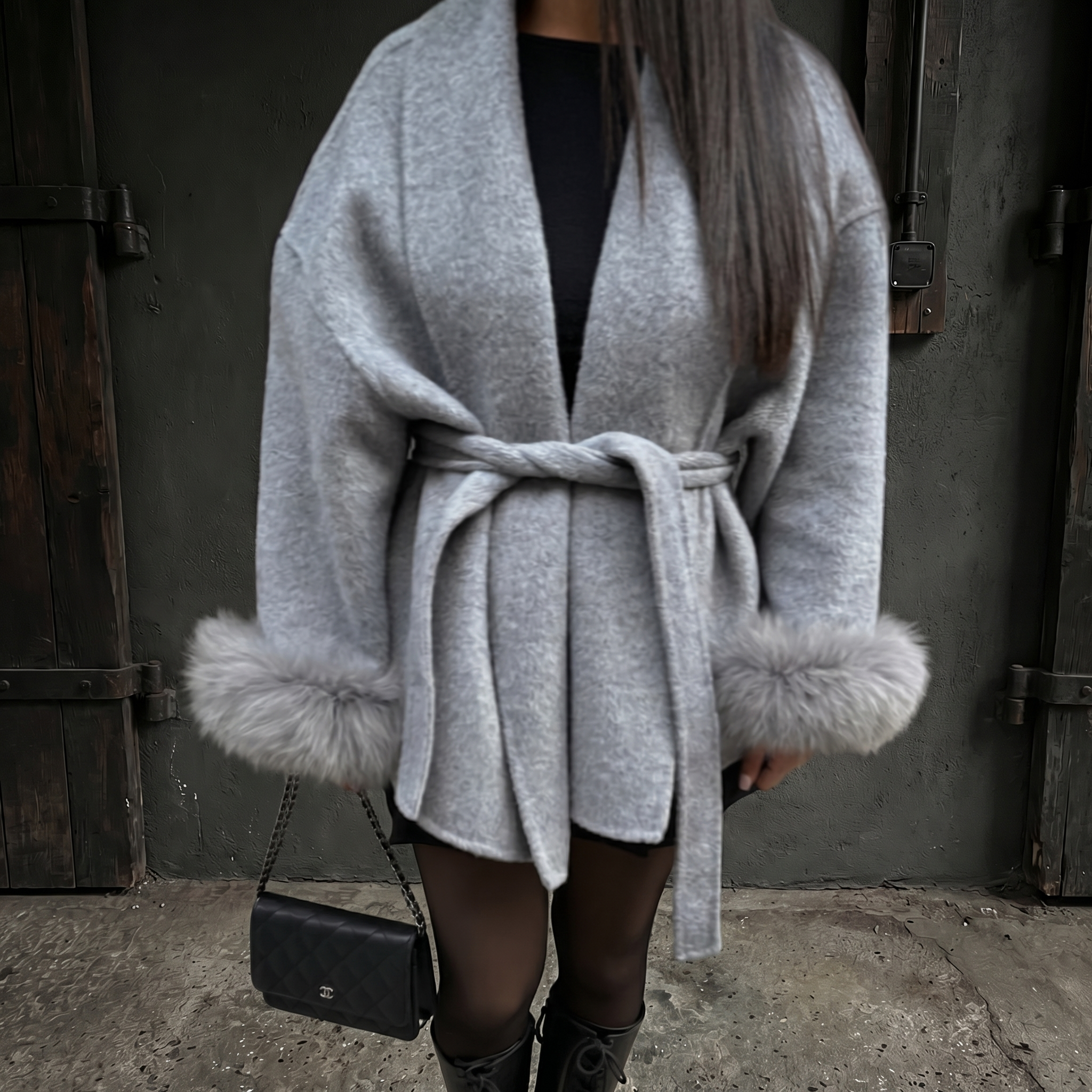 KIM'S | WOMEN'S COAT | WRAP FRONT | BELTED