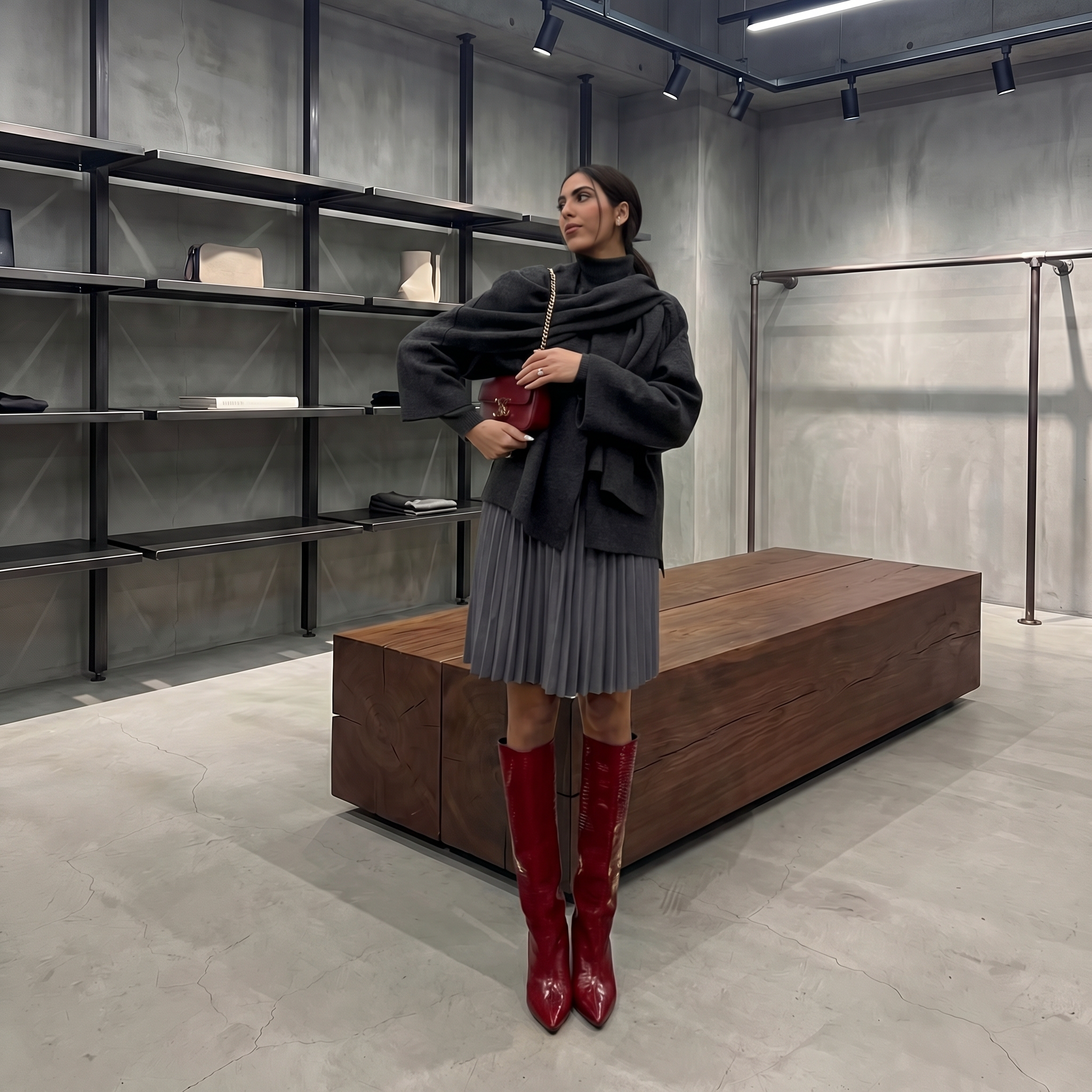 KIM'S | WOMEN'S COAT | DRAPE | SHAWL