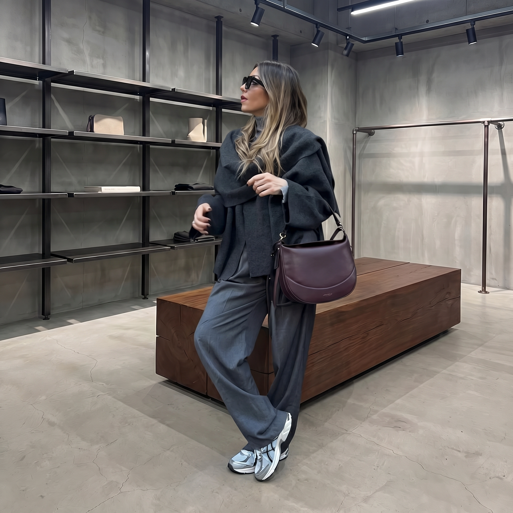 KIM'S | WOMEN'S COAT | DRAPE | SHAWL