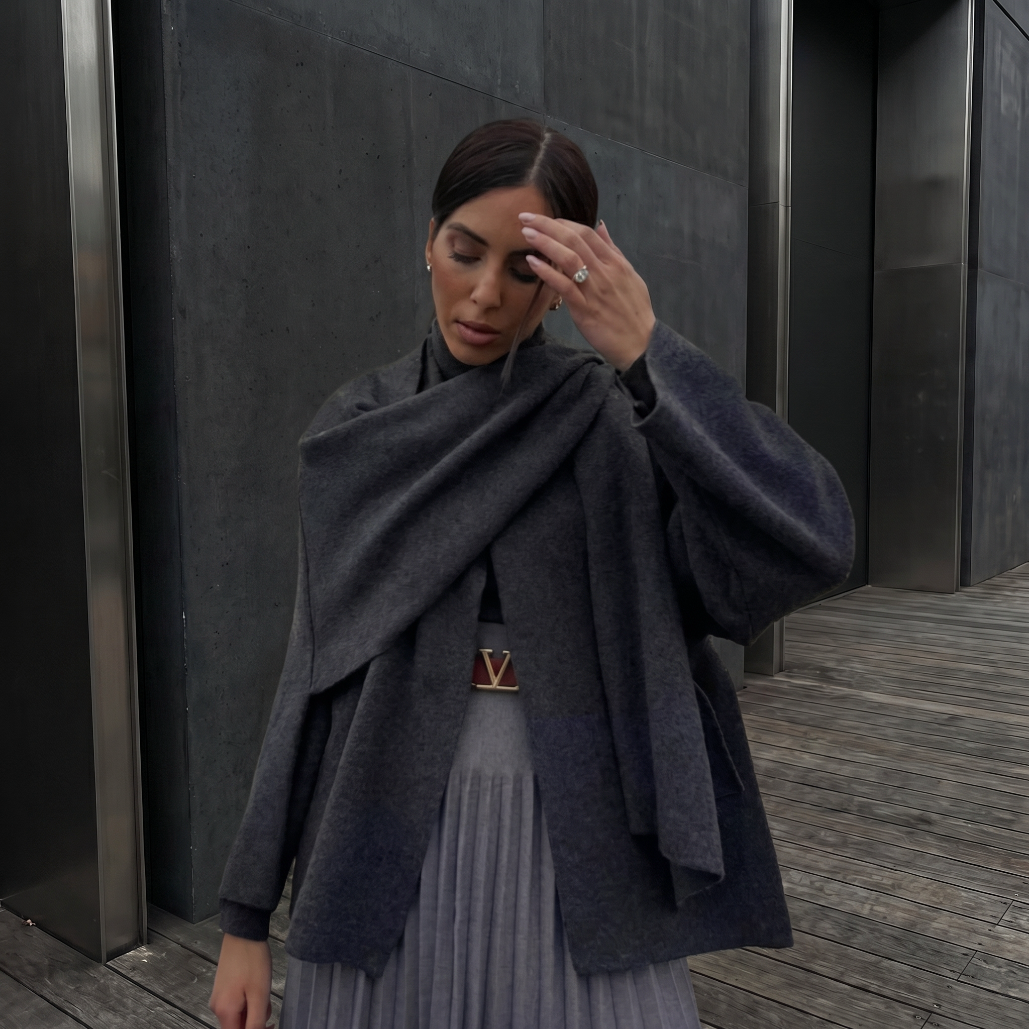KIM'S | WOMEN'S COAT | DRAPE | SHAWL