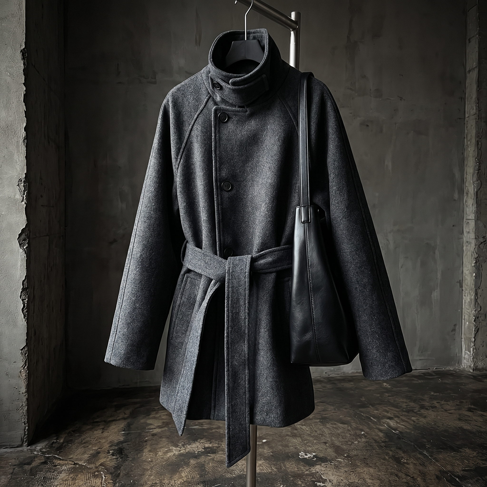 KIM'S | WOMEN'S COAT | LONGLINE | HIGH COLLAR