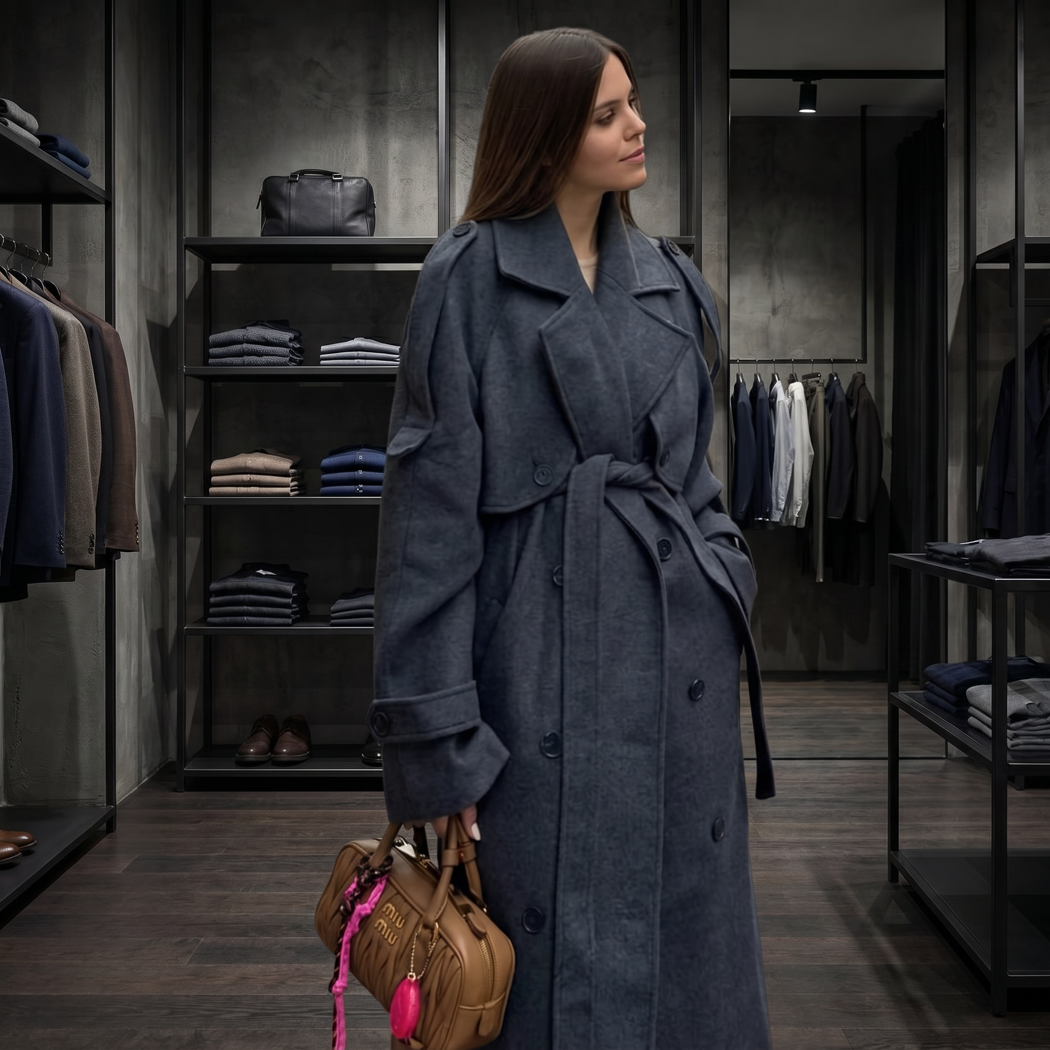 KIM'S | WOMEN'S COAT | LONGLINE | BELTED
