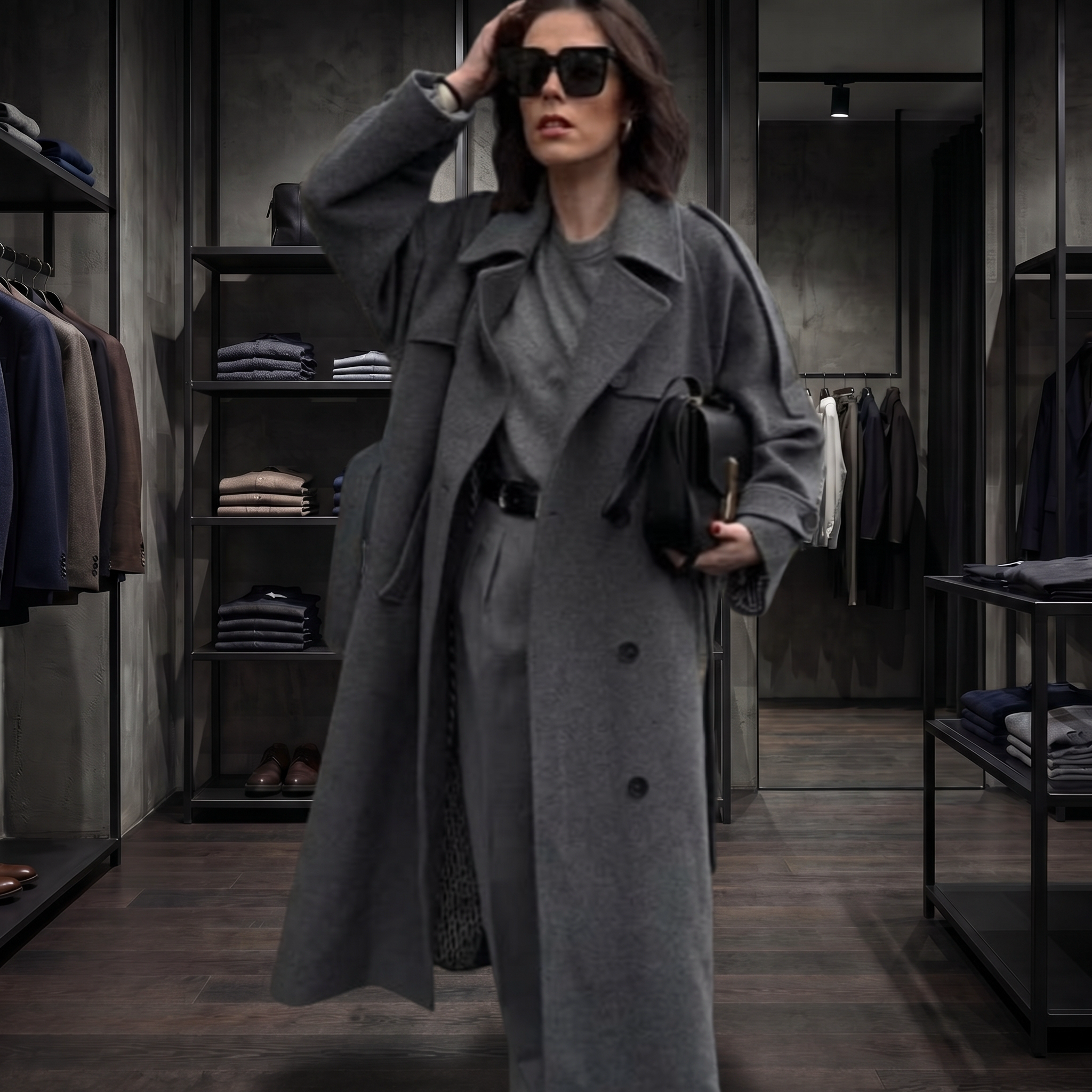 KIM'S | WOMEN'S COAT | LONGLINE | BELTED